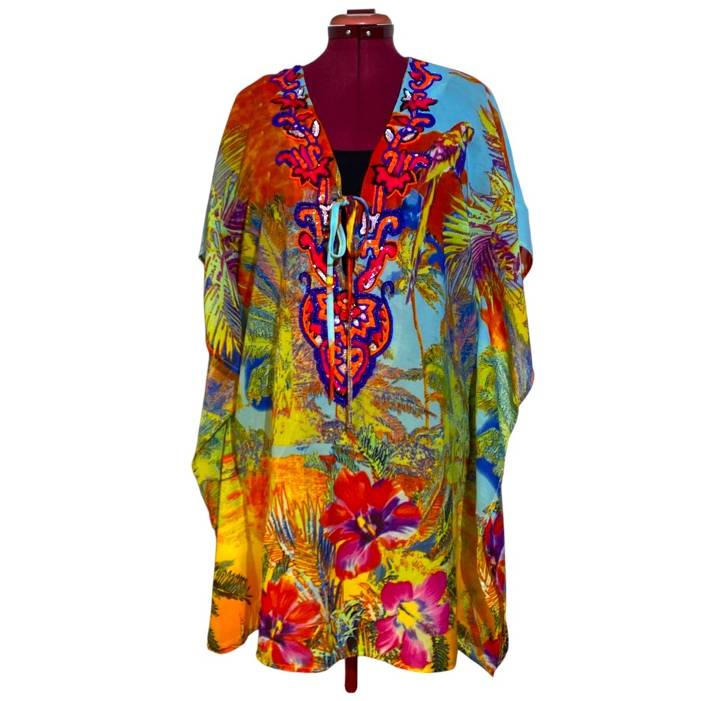 Lucky & Coco Beaded / Sequin Beach Cover-up